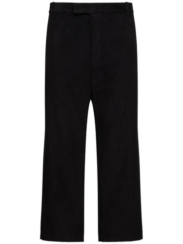 Cotton Corduroy Straight Leg Pants - THOM BROWNE - Modalova