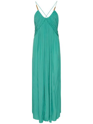 Cross-back Strap Charmeuse Long Dress - LANVIN - Modalova