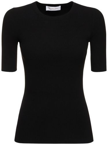 Rib Knit Viscose Sweater - MICHAEL KORS COLLECTION - Modalova