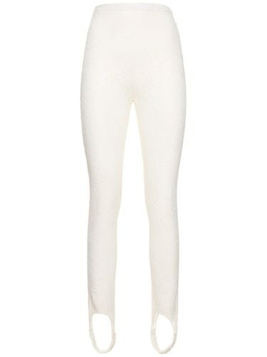 Laize Stretch Lace Leggings W/stirrups - GIUSEPPE DI MORABITO - Modalova