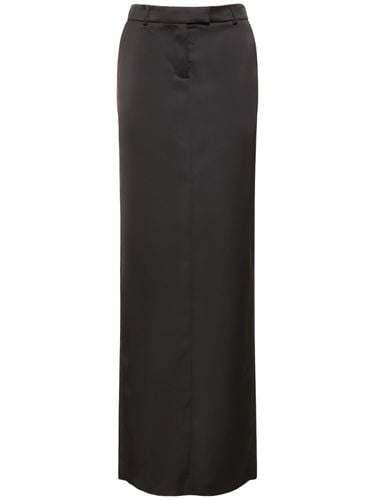 Tailored Satin Long Skirt - GIUSEPPE DI MORABITO - Modalova