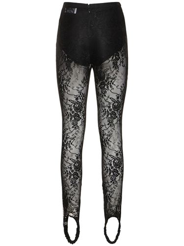 Laize Stretch Lace Leggings W/stirrups - GIUSEPPE DI MORABITO - Modalova