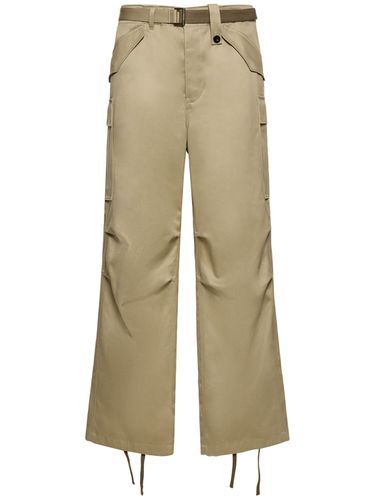 Cotton Chino Cargo Pants - SACAI - Modalova