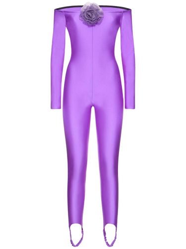 Shiny Stretch Jersey Jumpsuit - GIUSEPPE DI MORABITO - Modalova