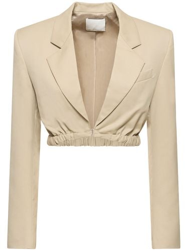 Contorta Wool Twill Crop Jacket - CHRISTOPHER ESBER - Modalova