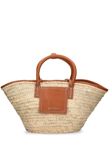 Le Panier Soli Raffia & Leather Tote Bag - JACQUEMUS - Modalova