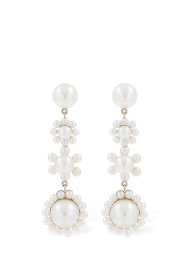 Fleur Jeanne 14kt & Pearl Earrings - SOPHIE BILLE BRAHE - Modalova