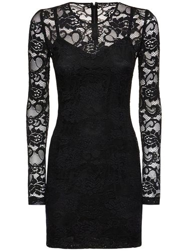 Stretch Lace Mini Dress - DOLCE & GABBANA - Modalova