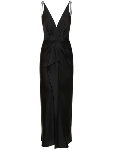 Giana Draped Satin Gown - SIMKHAI - Modalova