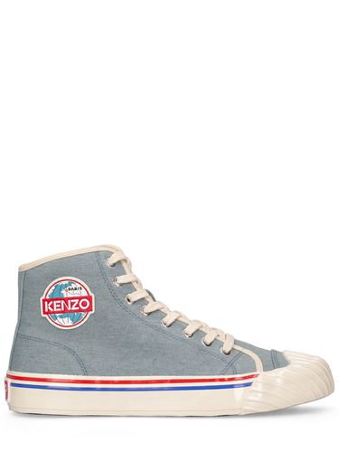 Mm Kenzoschool Cotton Sneakers - KENZO PARIS - Modalova