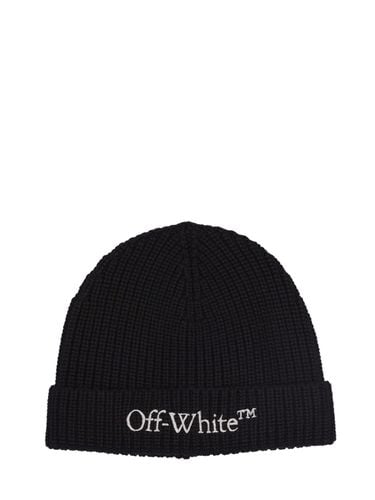 Cappello Beanie Bookish In Maglia Di Lana - OFF-WHITE - Modalova