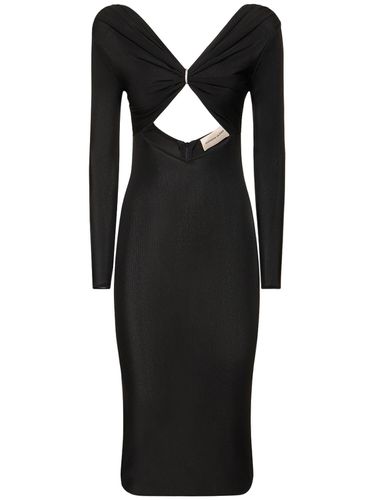 Cutout Viscose Jersey Midi Dress - ALEXANDRE VAUTHIER - Modalova