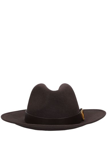 V Logo Signature Fedora Hat - VALENTINO GARAVANI - Modalova