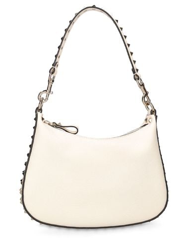 Small Rockstud Leather Hobo Bag - VALENTINO GARAVANI - Modalova