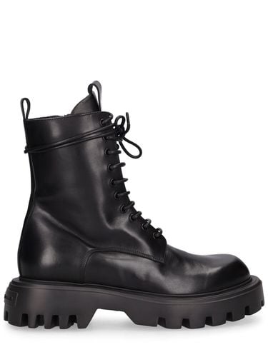 Gaucho Leather Lace-up Boots - MATTIA CAPEZZANI - Modalova