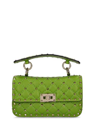 Rockstud Spike Nappa Top Handle Bag - VALENTINO GARAVANI - Modalova