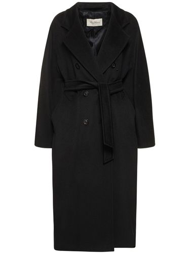 Madame Double Breasted Wool Long Coat - MAX MARA - Modalova