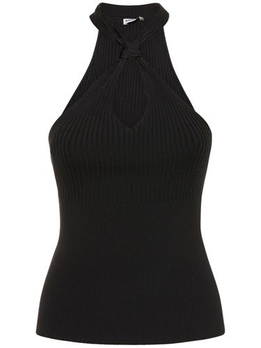 Andrea Tech Halter Knot Top - SIMKHAI - Modalova