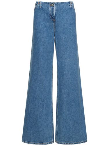 Low Rise Wide Cotton Denim Jeans - MAGDA BUTRYM - Modalova