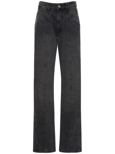 Vetan Faded Cotton Denim Straight Jeans - ISABEL MARANT - Modalova