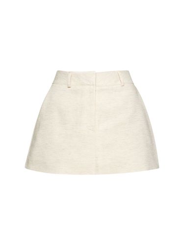 Isle Linen Blend Mini Skirt - THE FRANKIE SHOP - Modalova