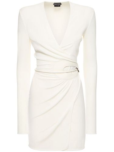 Jersey Wrap Mini Dress - TOM FORD - Modalova