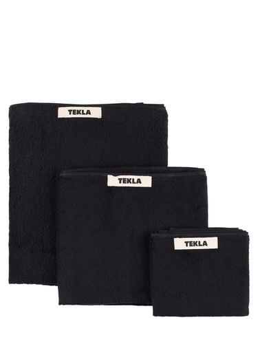 Set Of 3 Organic Cotton Towels - TEKLA - Modalova