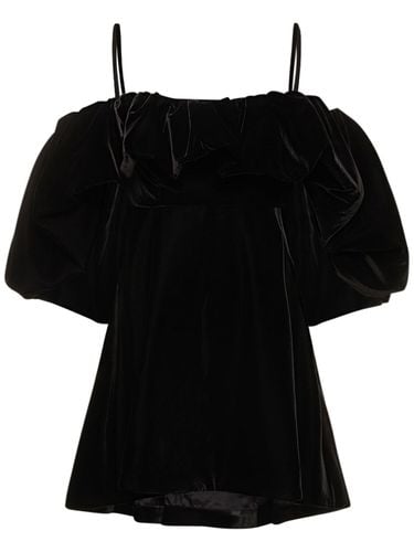 Velvet Off Shoulder Mini Dress - ETRO - Modalova