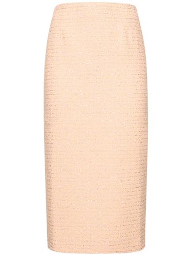 Sequined Tweed Midi Skirt - ALESSANDRA RICH - Modalova