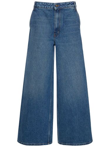 Low Waist Cotton Denim Wide Leg Jeans - GAUCHERE - Modalova