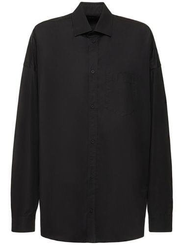 Cocoon Cotton Poplin Shirt - BALENCIAGA - Modalova