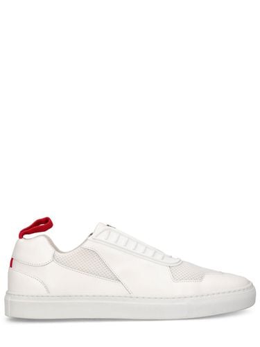 Logo Leather Low Top Sneakers - FERRARI - Modalova