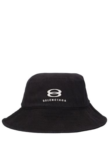 Cotton Drill Bucket Hat - BALENCIAGA - Modalova