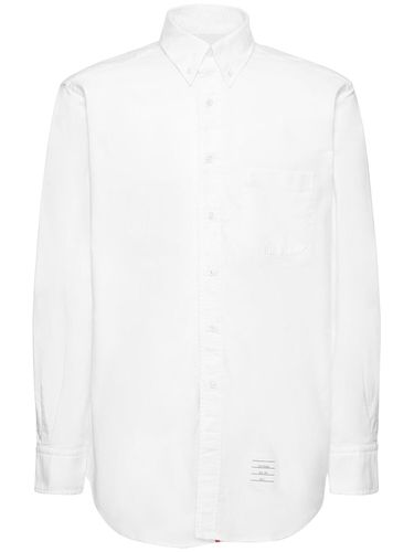 Camicia In Cotone Oxford - THOM BROWNE - Modalova