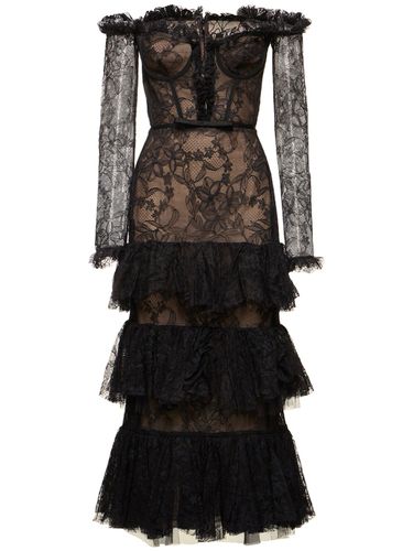 Chantilly Lace Off-the-shoulder Dress - GIAMBATTISTA VALLI - Modalova