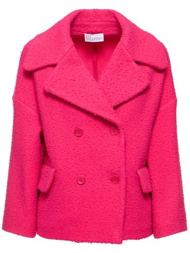 Double Breasted Wool Coat - RED VALENTINO - Modalova