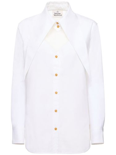 Heart Cotton Poplin Shirt - VIVIENNE WESTWOOD - Modalova