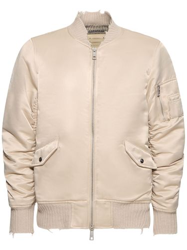 Dyed Cotton & Nylon Bomber Jacket - GIORGIO BRATO - Modalova