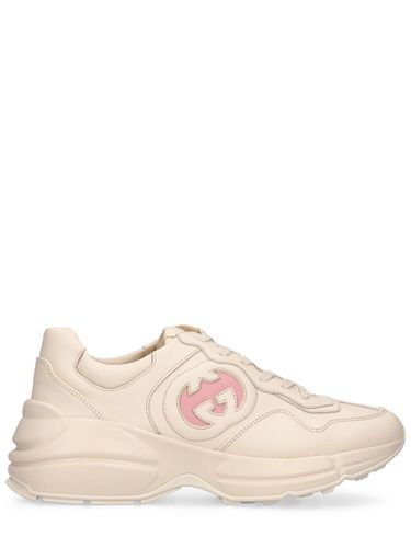 Mm Rhyton Leather Sneakers - GUCCI - Modalova