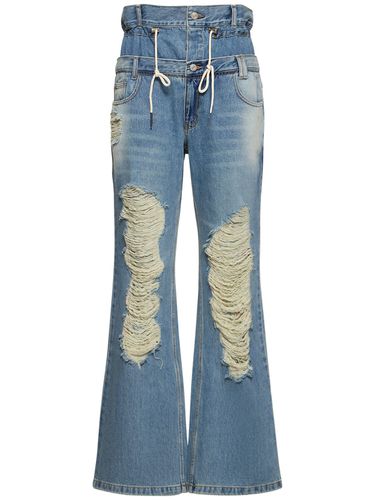 Beria String Double Waist Cotton Jeans - ANDERSSON BELL - Modalova