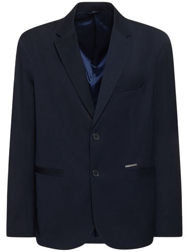 Wool Blend Stretch Blazer - ARMANI EXCHANGE - Modalova