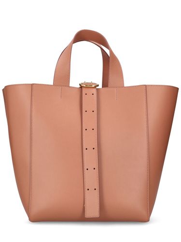 Bolso Tote Mediano Square De Piel - JIL SANDER - Modalova