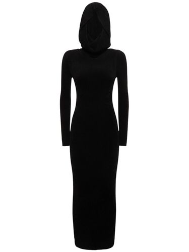 Viscose Blend Jersey Hooded Long Dress - ALEXANDRE VAUTHIER - Modalova