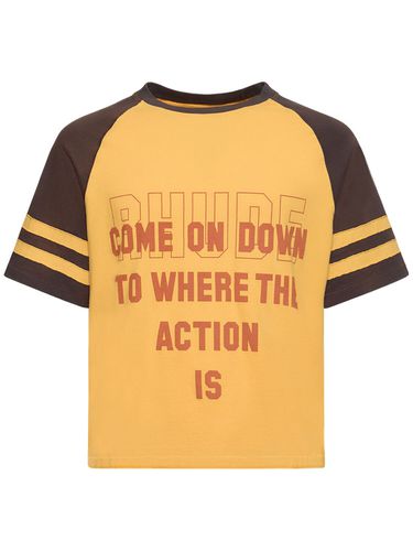 Rhude Action Raglan T-shirt - RHUDE - Modalova