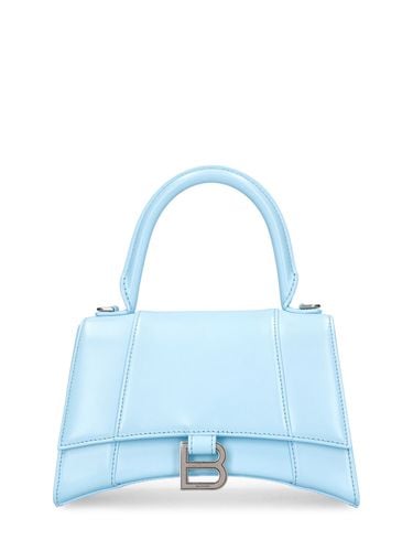 Small Hourglass Leather Top Handle Bag - BALENCIAGA - Modalova