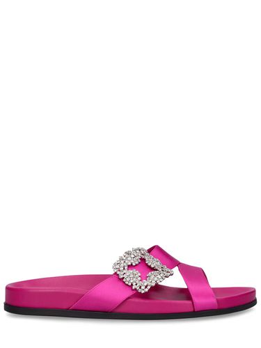 Mm Chilanghi Satin Flat Sandals - MANOLO BLAHNIK - Modalova