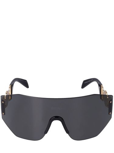 Medusa Coin Mask Metal Sunglasses - VERSACE - Modalova