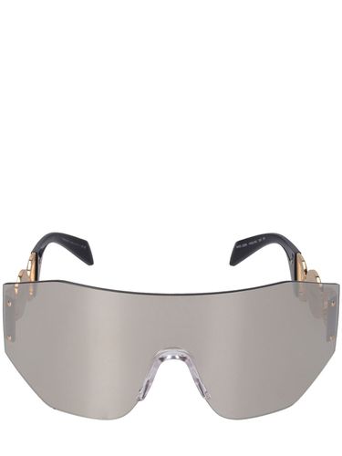 Medusa Coin Mask Metal Sunglasses - VERSACE - Modalova