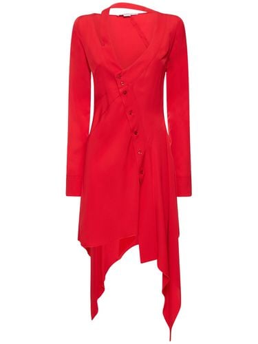 Asymmetric Viscose Mini Dress - STELLA MCCARTNEY - Modalova