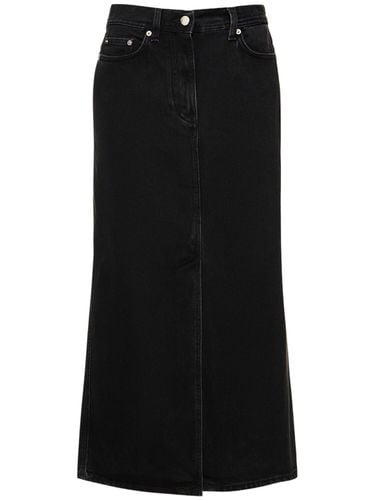 Rona Cotton Denim Long Skirt - LOULOU STUDIO - Modalova